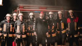 Gruppenfoto Sido mit Feuerwehr Obergermaringen